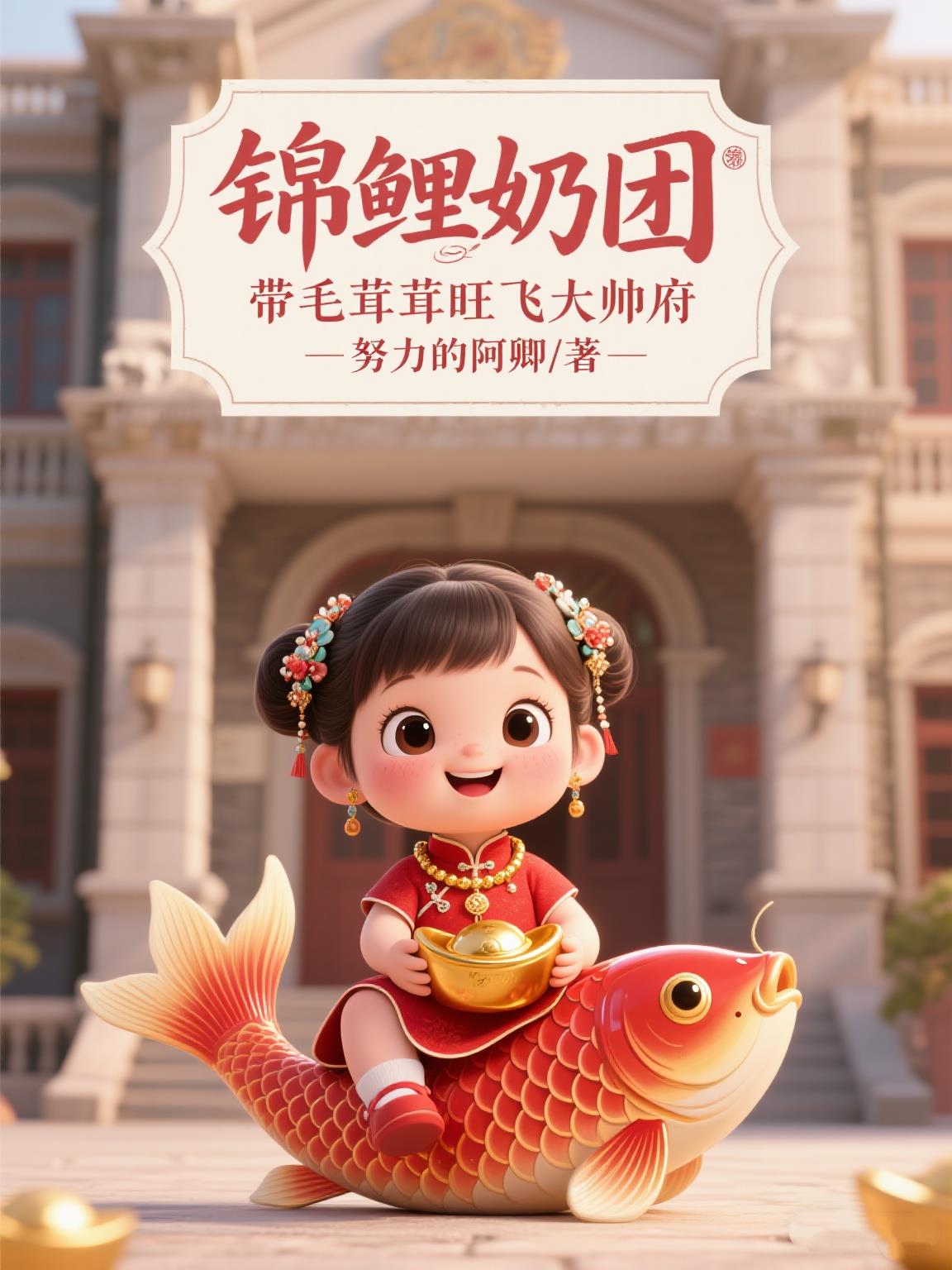 锦鲤奶团带毛茸茸旺飞大帅府